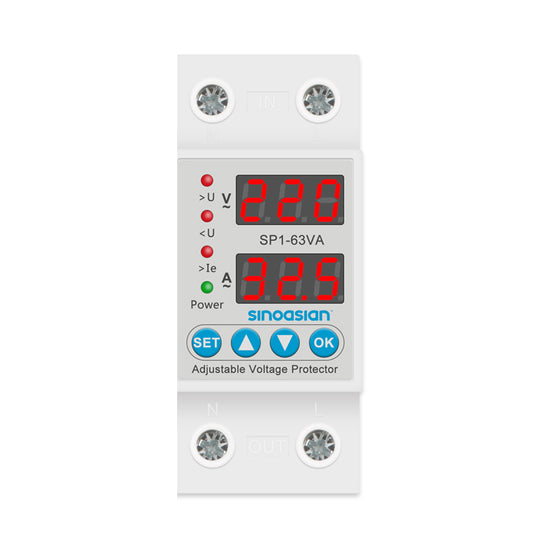 63A Adjustable Current Voltage Protector