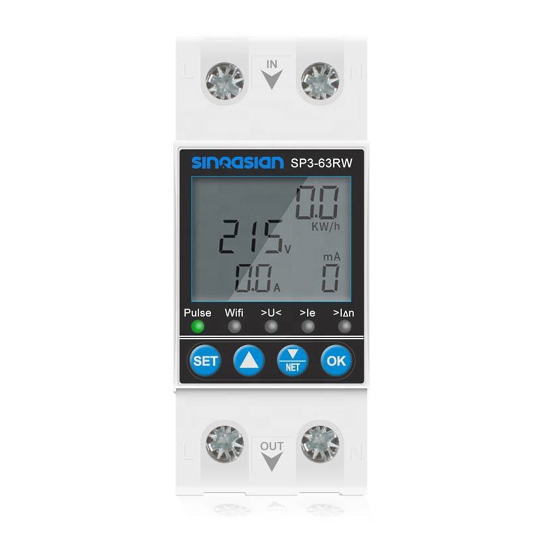Adjustable Wifi Voltage Current Protector 63A